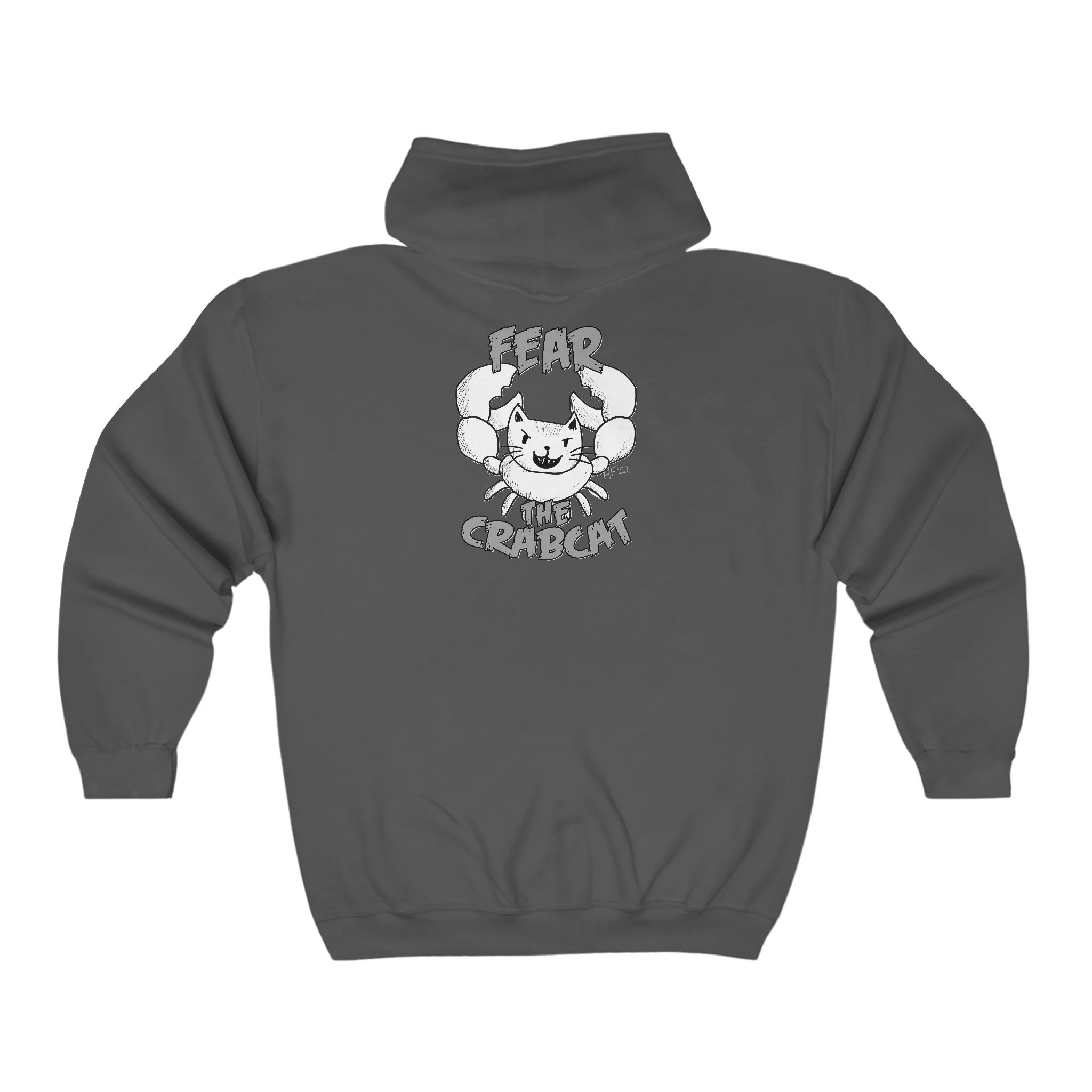 Fear the Crabcat Full Zip Hoodie - Image 10