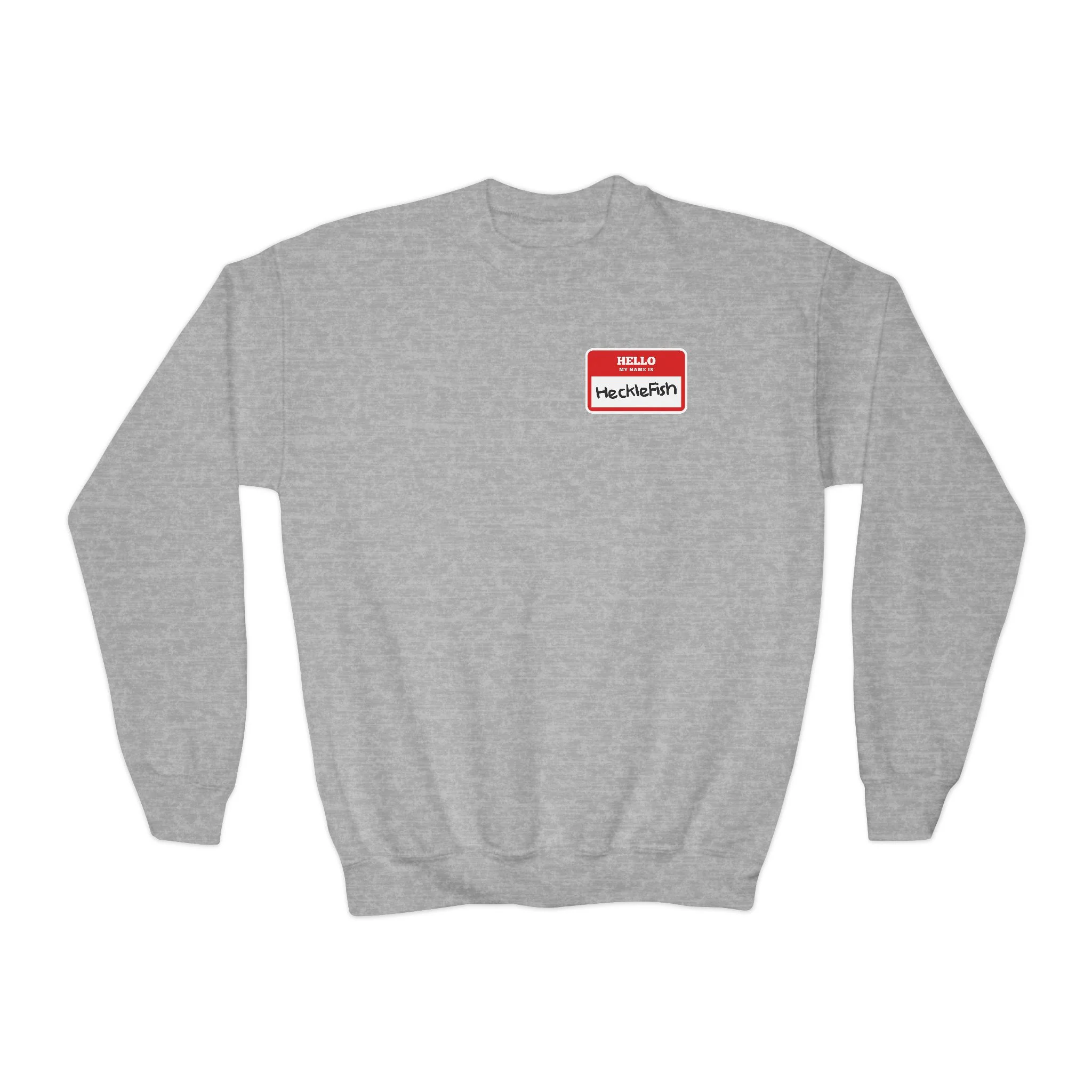 Name Tag Youth Crewneck Sweatshirt - Image 6