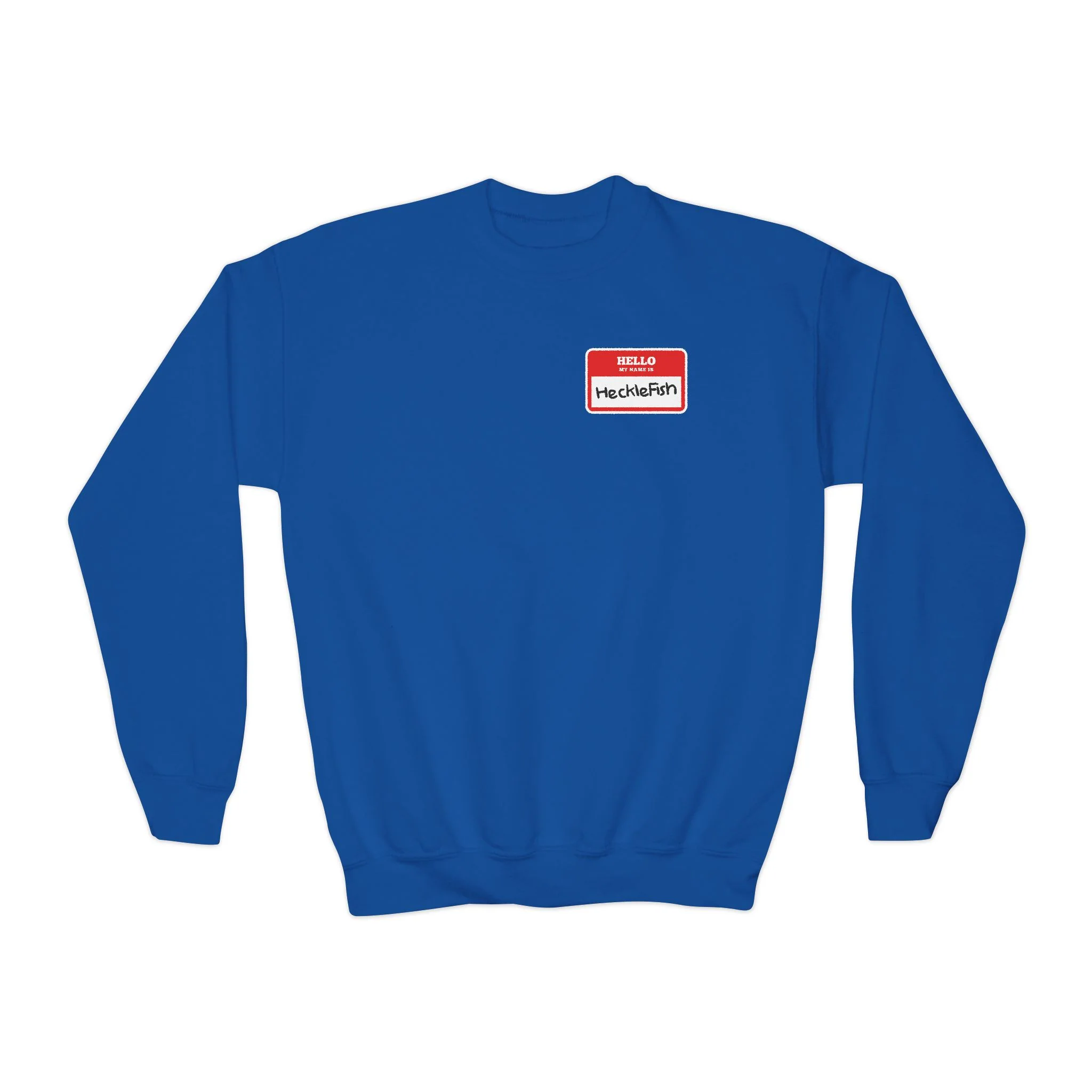 Name Tag Youth Crewneck Sweatshirt - Image 7