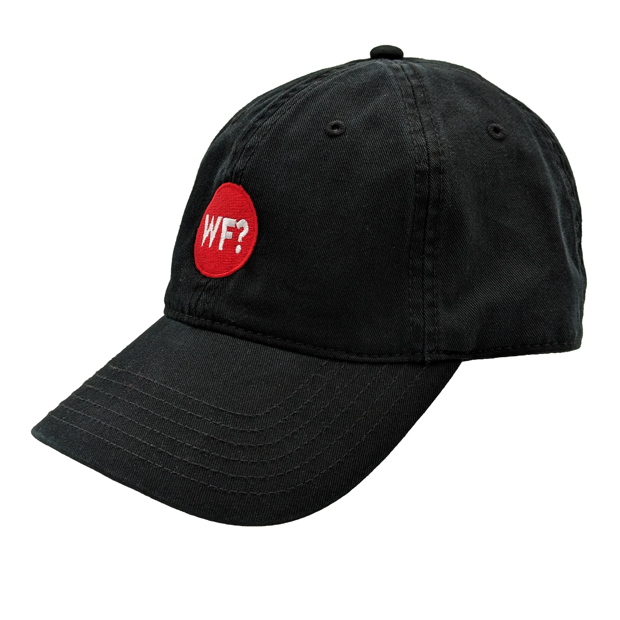 Why Files Embroidered Dad Hat - Black - Image 3